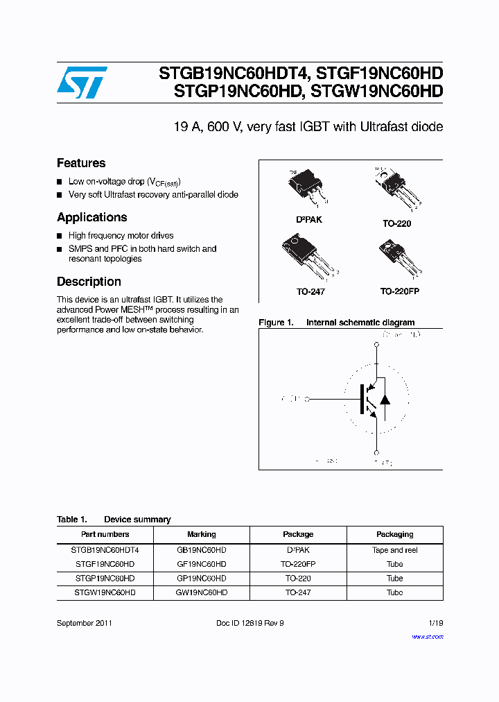 STGP19NC60HD_8856892.PDF Datasheet