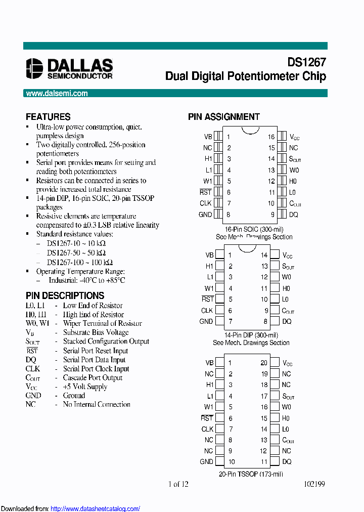 DS1267S-100TR_8864177.PDF Datasheet