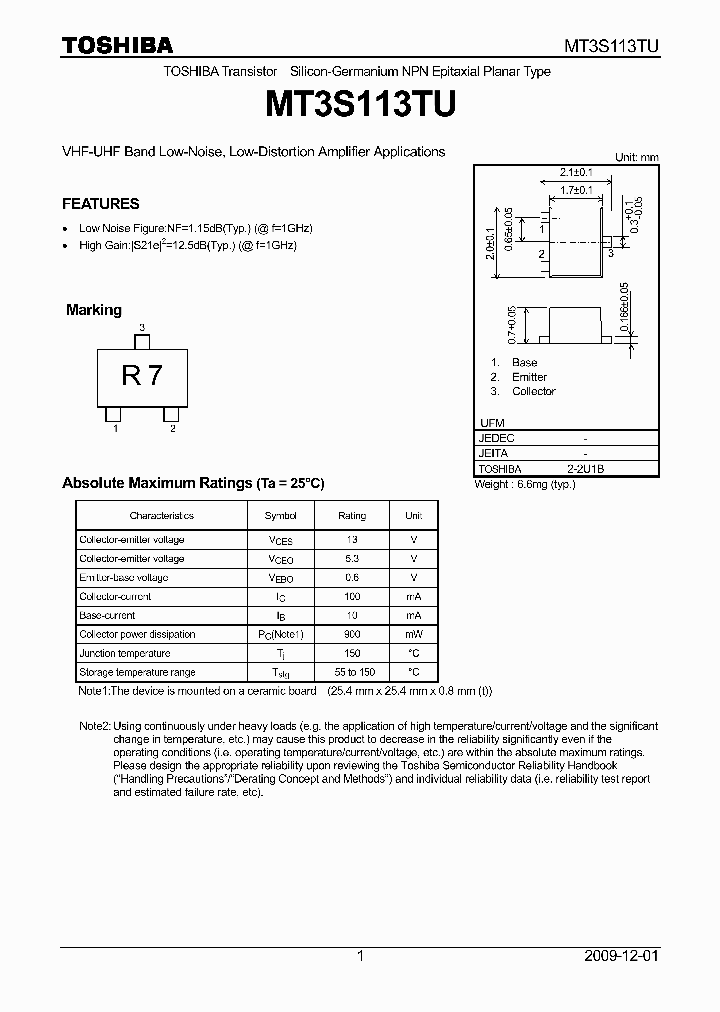 MT3S113TU_8865373.PDF Datasheet