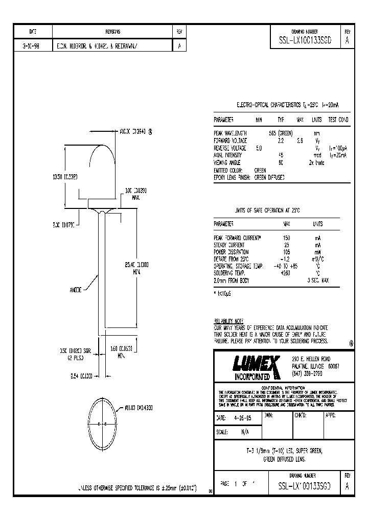 SSL-LX100133SGD_8867127.PDF Datasheet