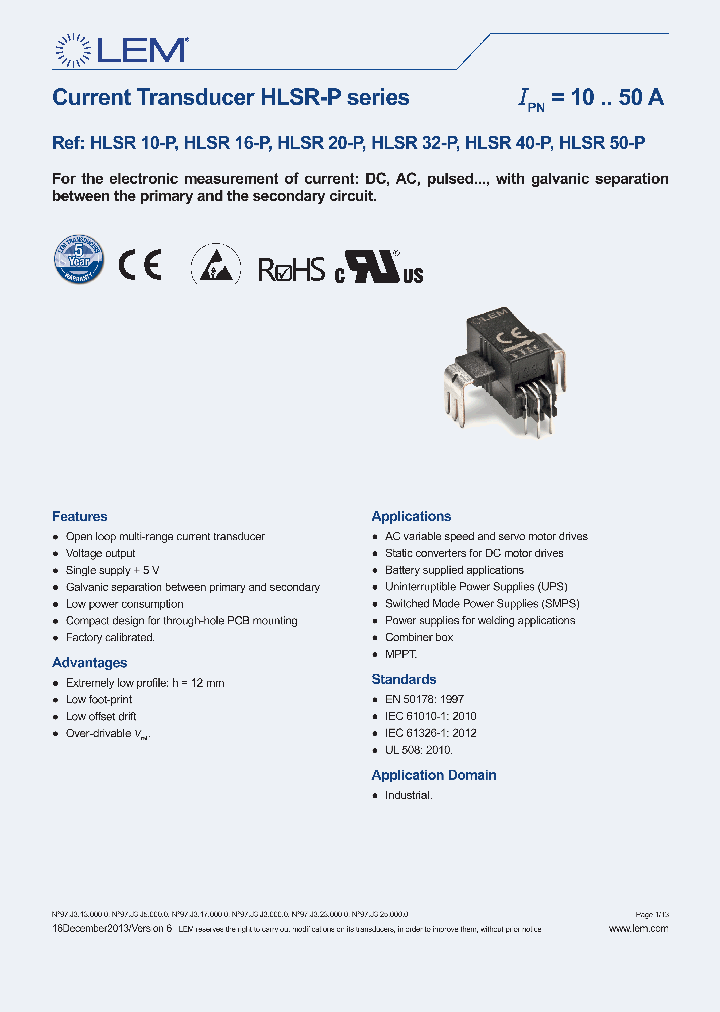 HLSR50-P_8866462.PDF Datasheet