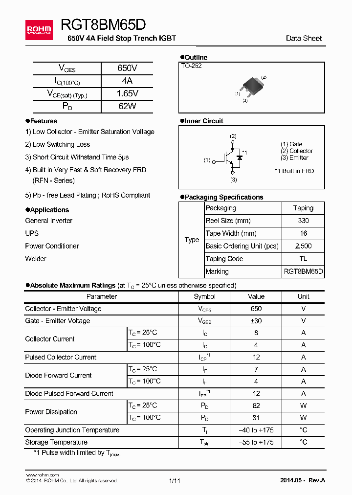RGT8BM65D_8874251.PDF Datasheet