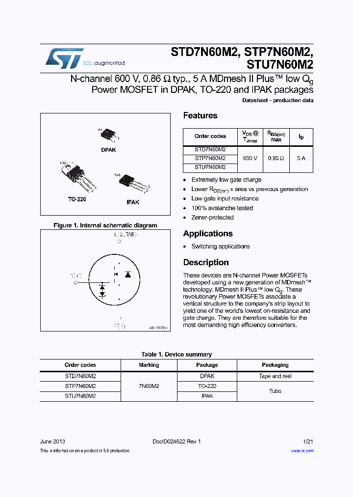 STP7N60M2_8876047.PDF Datasheet