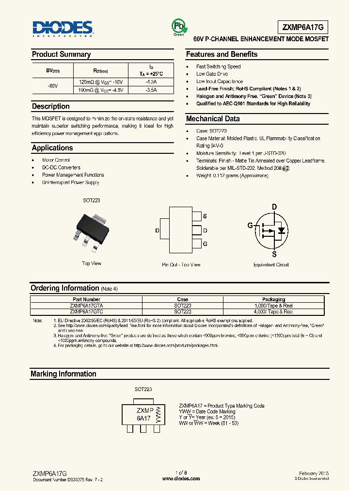 ZXMP6A17G-15_8879052.PDF Datasheet