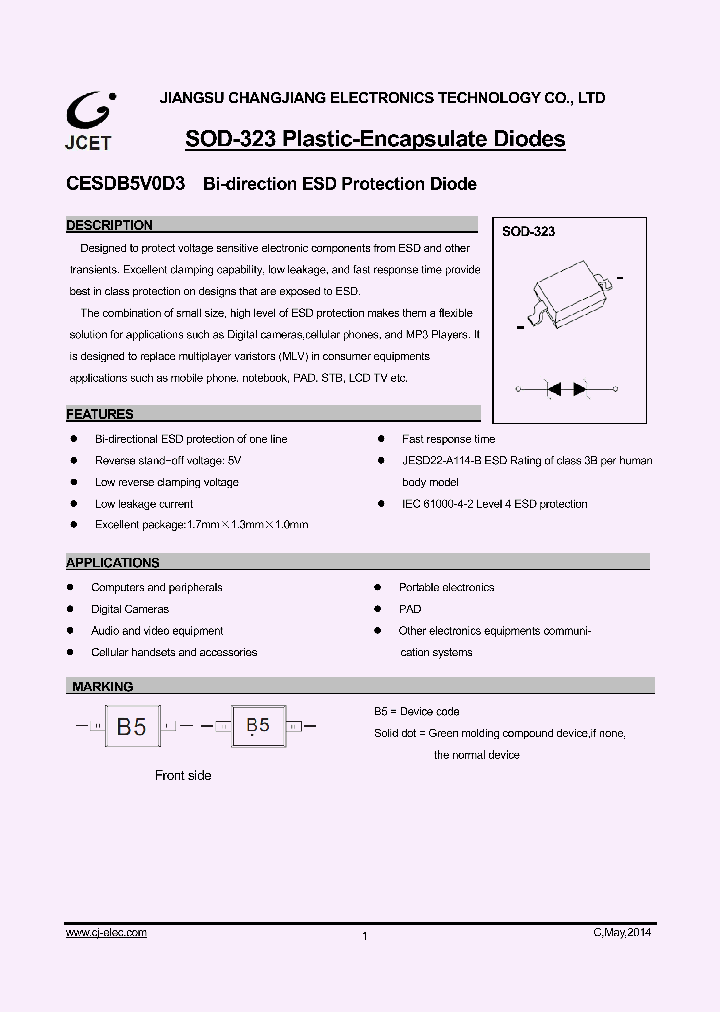 CESDB5V0D3_8885902.PDF Datasheet