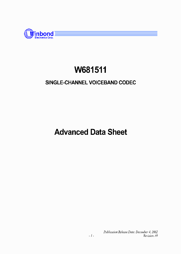 W681511_8886486.PDF Datasheet