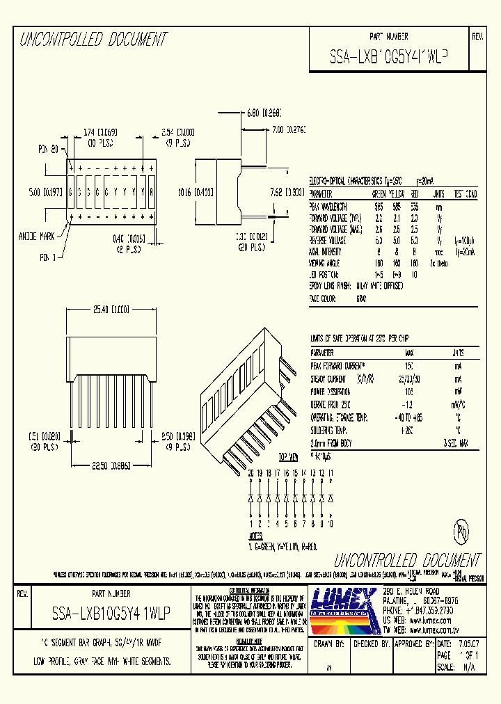 SSA-LXB10G5Y4I1WLP_8888366.PDF Datasheet