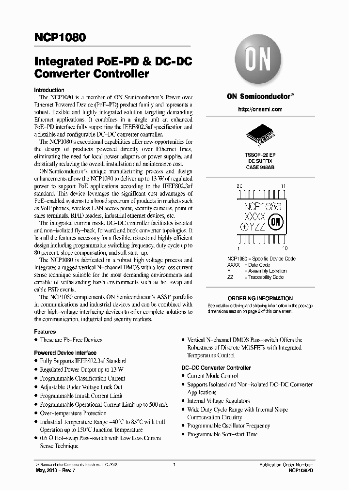 NCP1080DER2G_8892447.PDF Datasheet