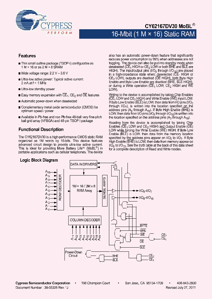 CY62167DV30LL-55BVXIT_8898258.PDF Datasheet