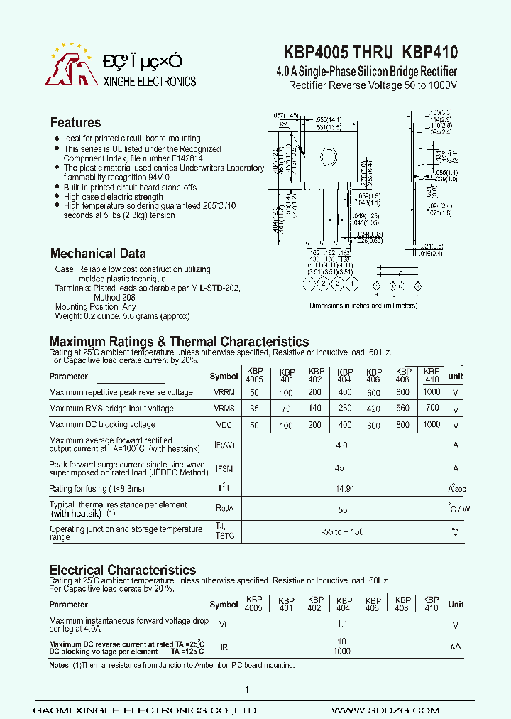 KBP410_8899596.PDF Datasheet