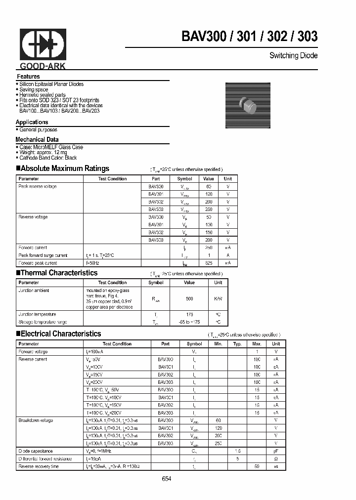 BAV300_8901420.PDF Datasheet