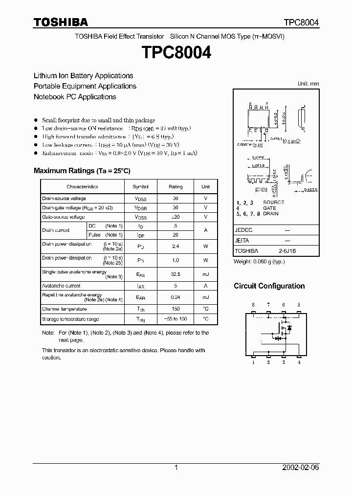 TPC8004_8901616.PDF Datasheet