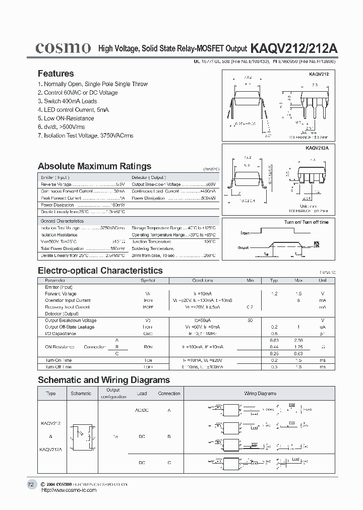 KAQV212_8905955.PDF Datasheet