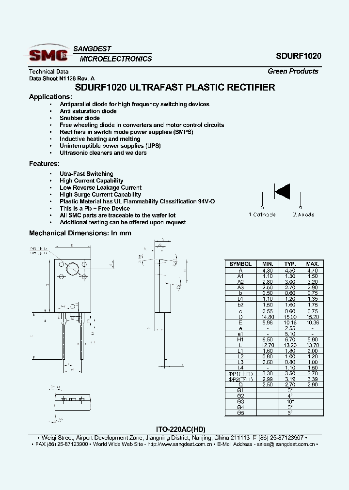 SDURF1020_8906963.PDF Datasheet