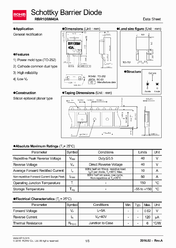 RBR10BM40A_8909333.PDF Datasheet