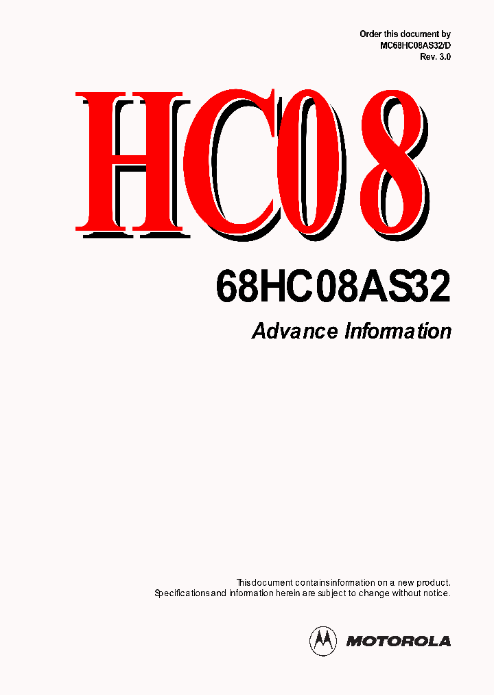 MC68HC08AS32VFU_8909381.PDF Datasheet