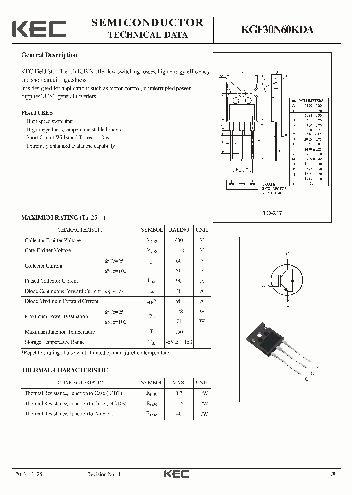 KGF30N60KDA_8909737.PDF Datasheet