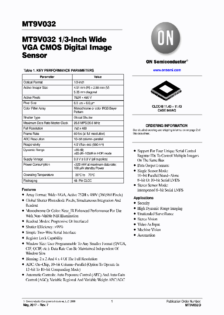 MT9V032C12STM-DR_8910001.PDF Datasheet