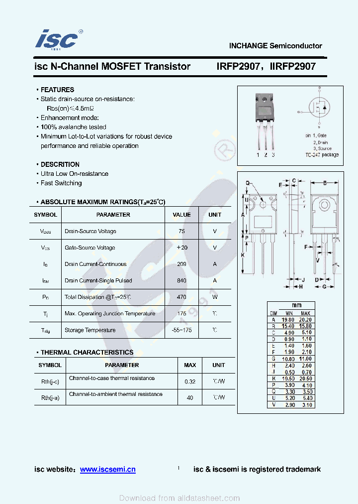 IIRFP2907_8912872.PDF Datasheet