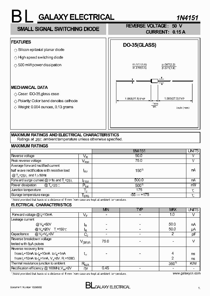 1N4151_8913403.PDF Datasheet