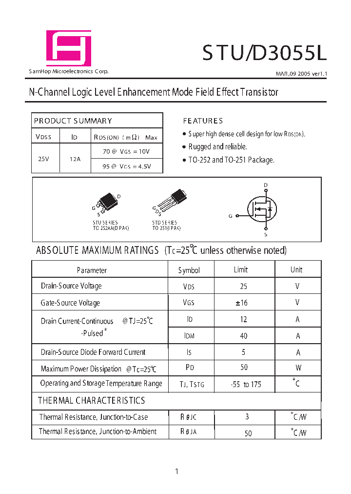 STD3055L_8915011.PDF Datasheet