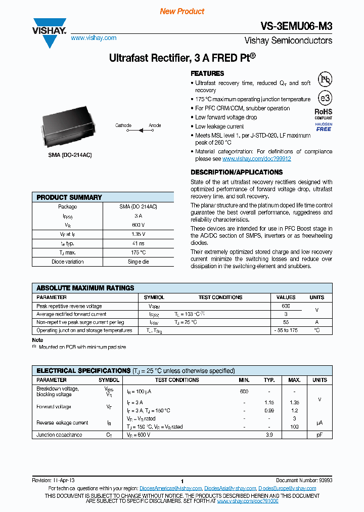 VS-3EMU06-M3_8916906.PDF Datasheet