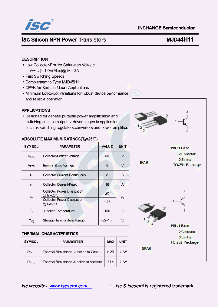 MJD44H11_8918201.PDF Datasheet