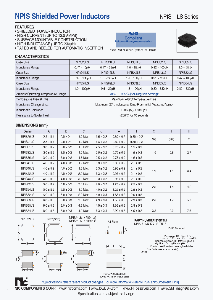 NPIS32LS_8924403.PDF Datasheet