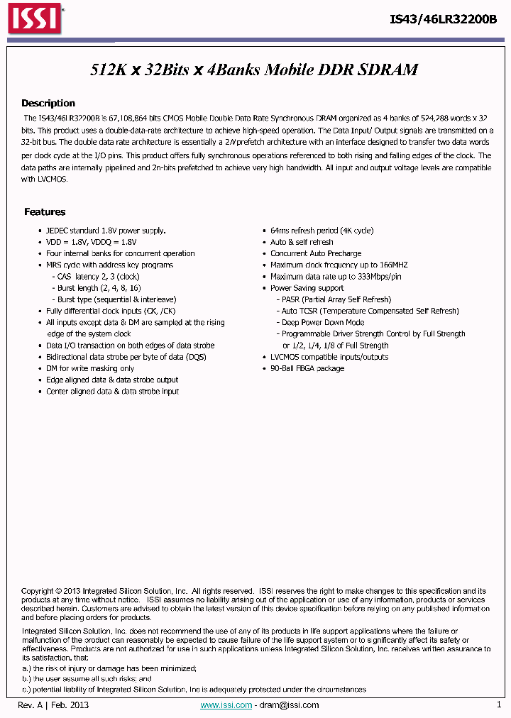 IS46LR32200B_8924444.PDF Datasheet