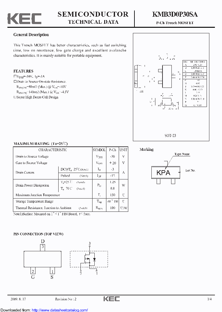 KMB3D0P30SA_8927068.PDF Datasheet