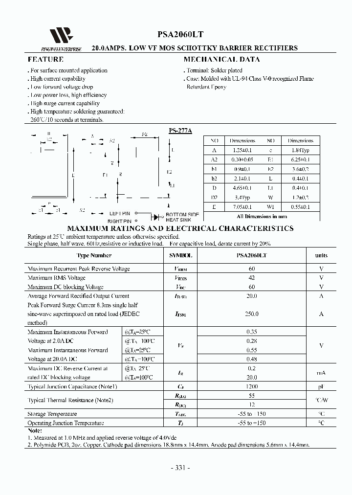 PSA2060LT_8927114.PDF Datasheet