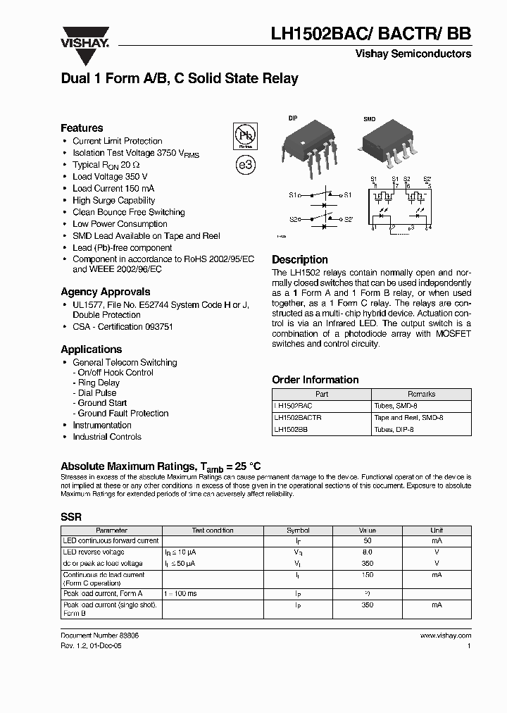 LH1502BAC_8929362.PDF Datasheet