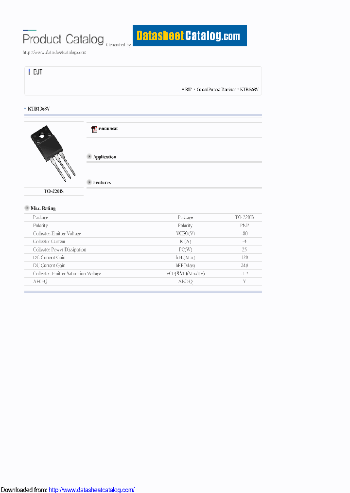 KTB1368V_8932271.PDF Datasheet