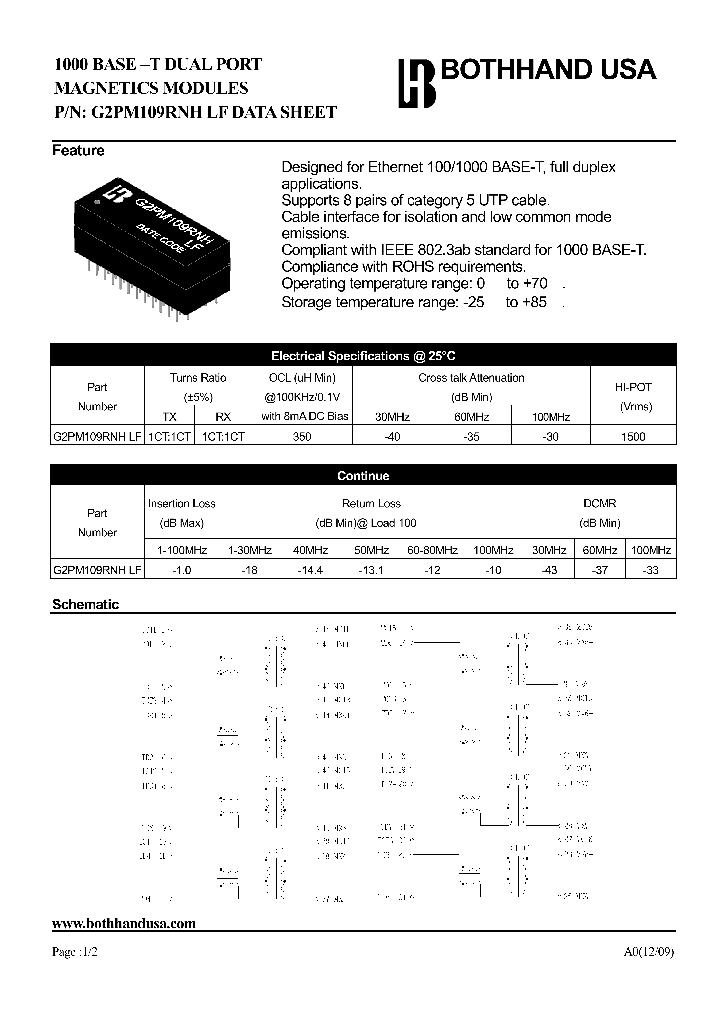 G2PM109RNH-LF_8932541.PDF Datasheet