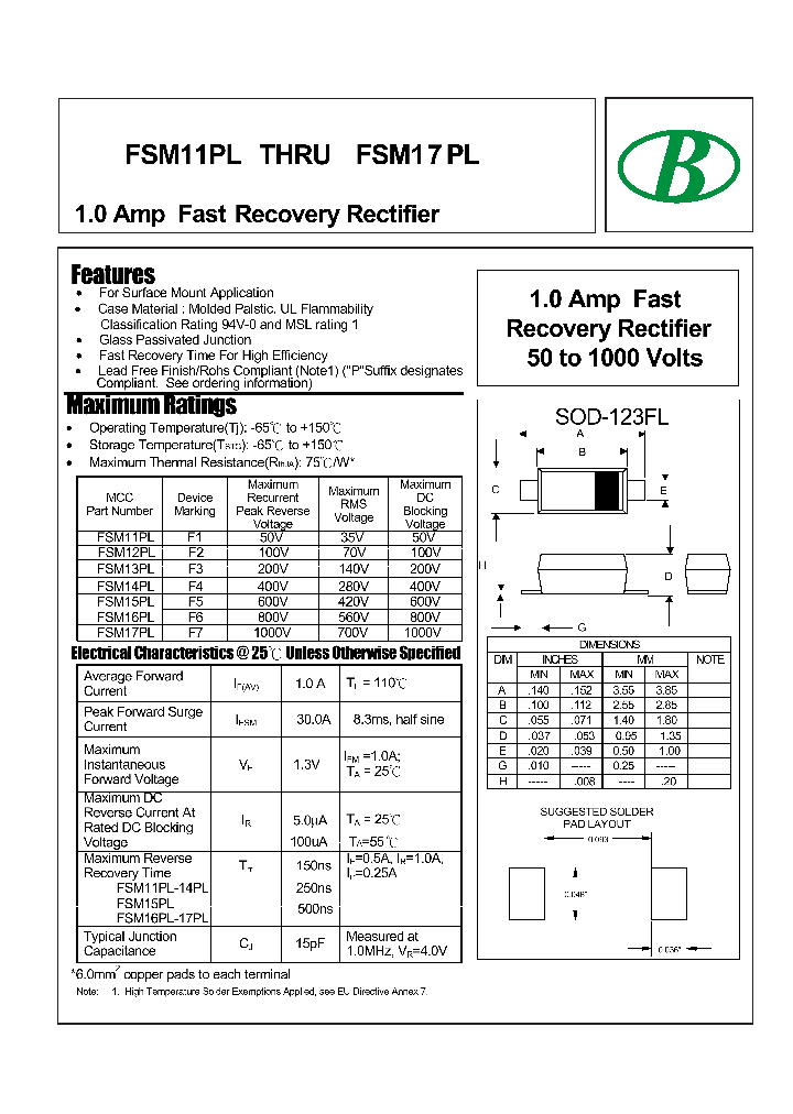 FSM17PL_8932635.PDF Datasheet