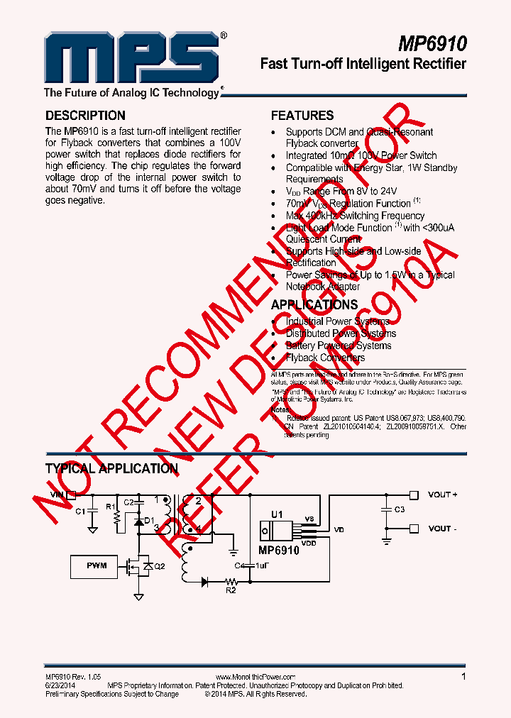 MP6910DZ-LF_8936135.PDF Datasheet