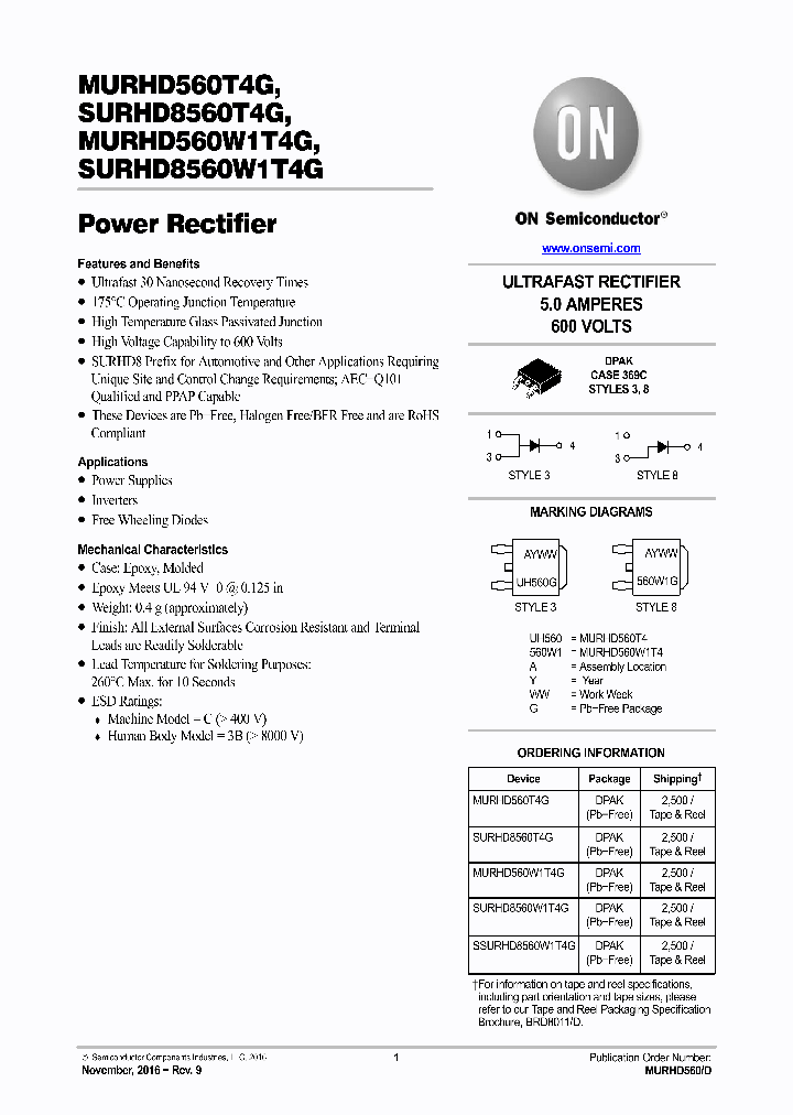 SSURHD8560W1T4G_8940010.PDF Datasheet