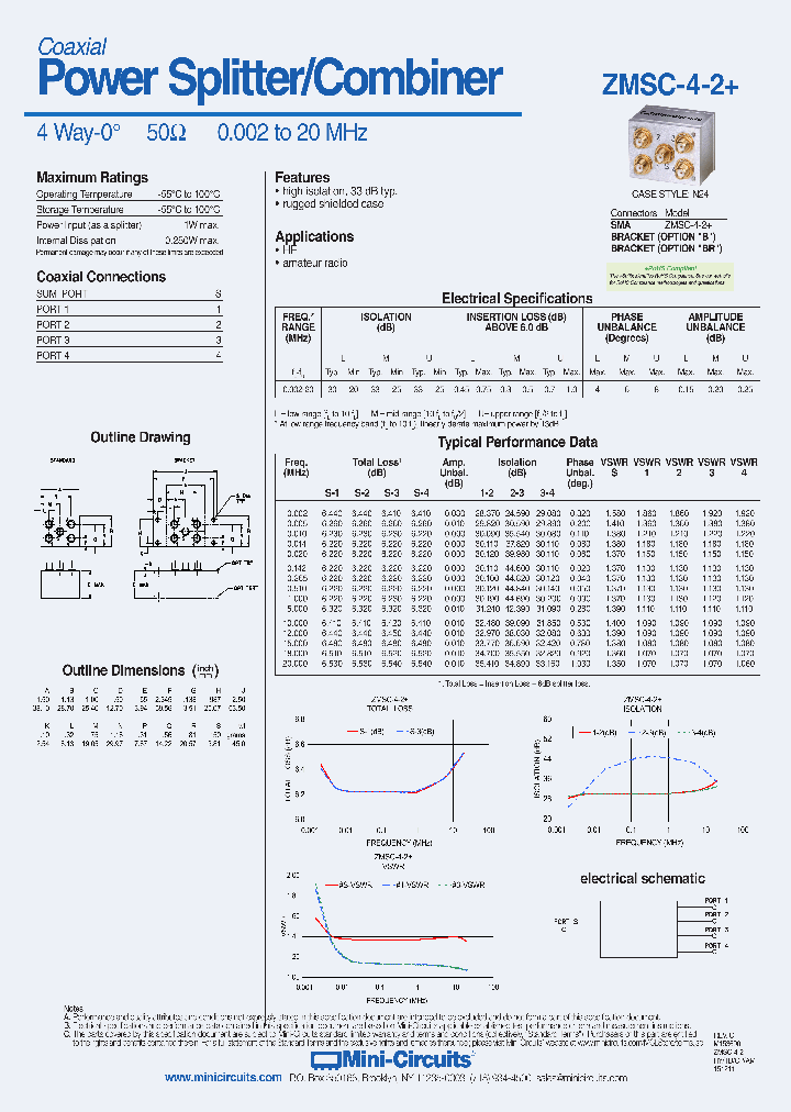 ZMSC-4-2_8941814.PDF Datasheet