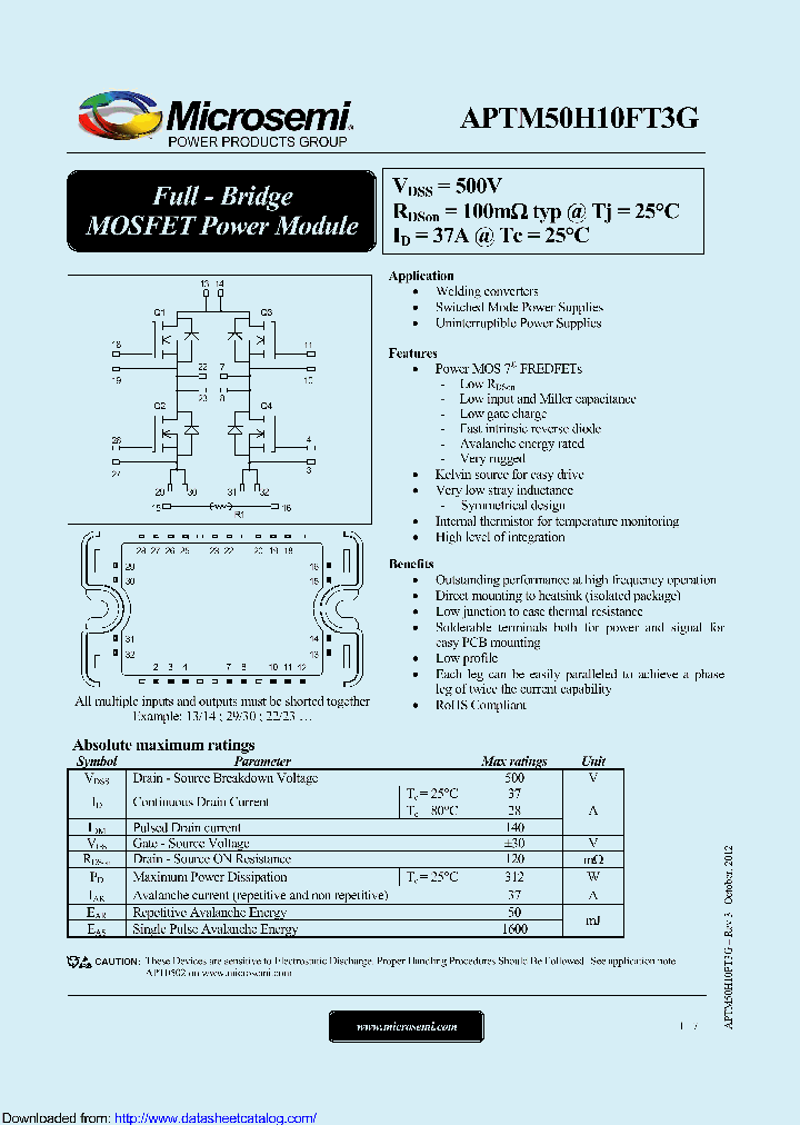 APTM50H10FT3G_8948663.PDF Datasheet