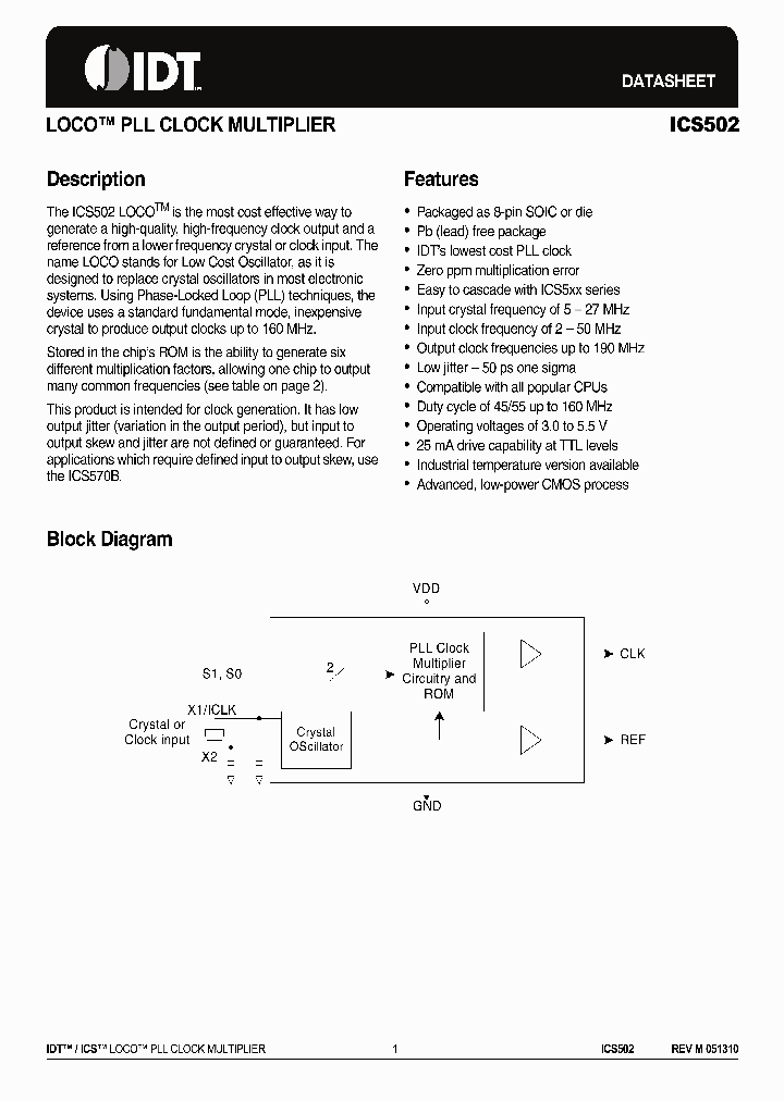 ICS502MILFT_8949008.PDF Datasheet