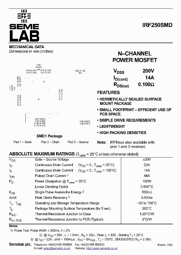 IRF250SMD_8951430.PDF Datasheet