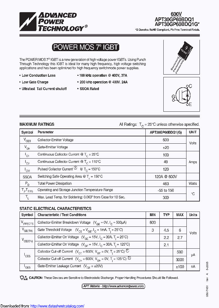 APT30GP60BDQ1G_8956329.PDF Datasheet