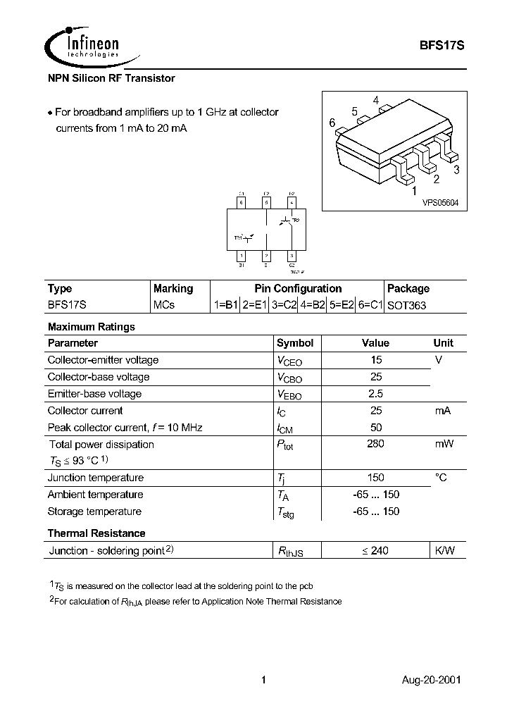 BFS17S_8957645.PDF Datasheet