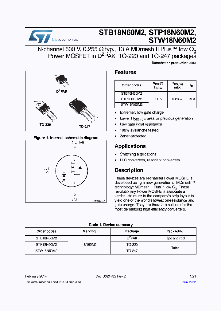 STB18N60M2_8962979.PDF Datasheet