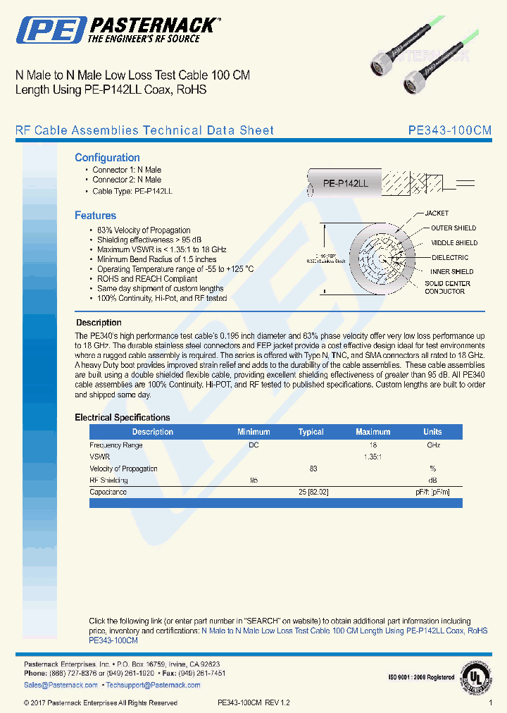 PE343-100CM_8962984.PDF Datasheet