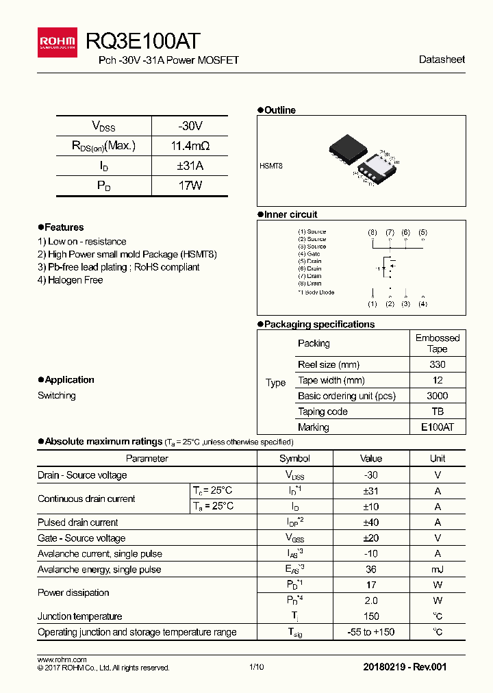 RQ3E100AT_8963981.PDF Datasheet