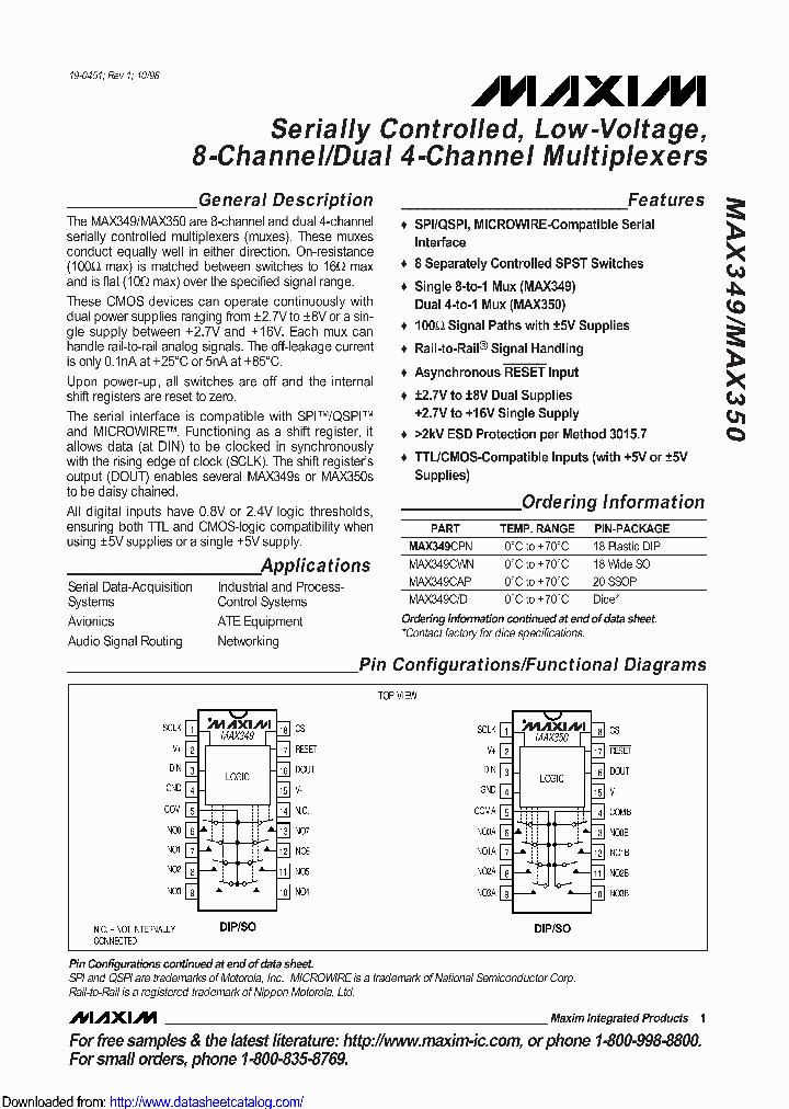 MAX349EPN_8964403.PDF Datasheet