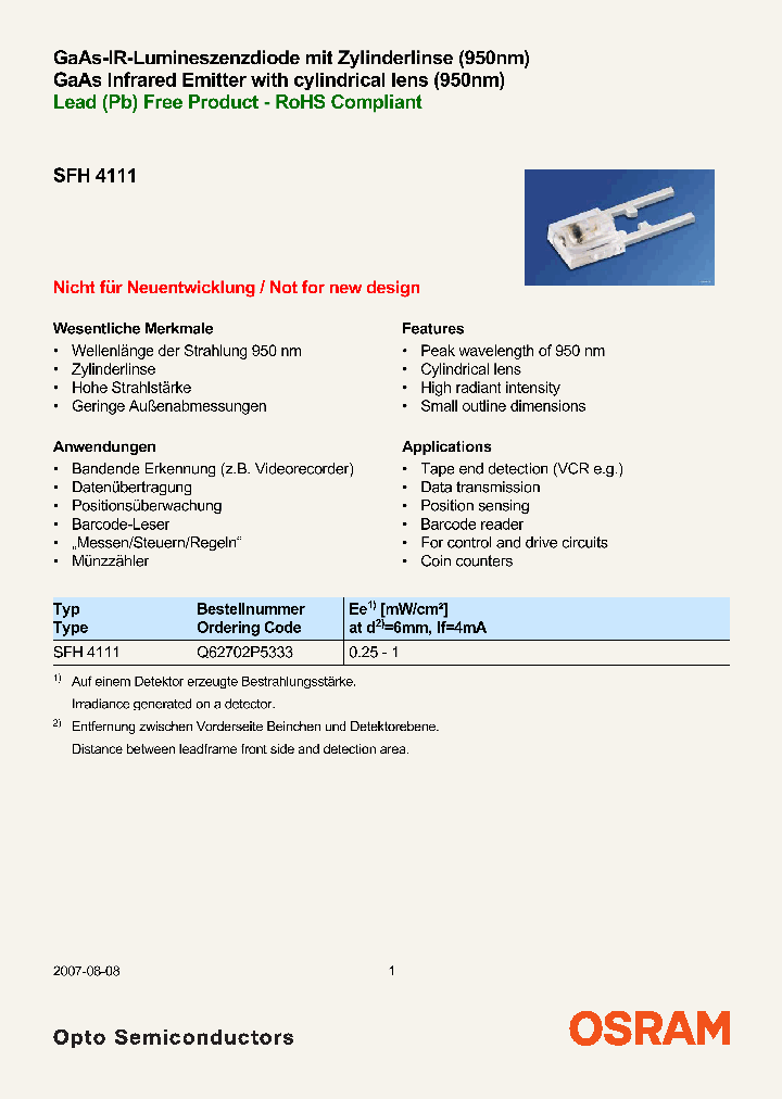 SFH4111_8967818.PDF Datasheet