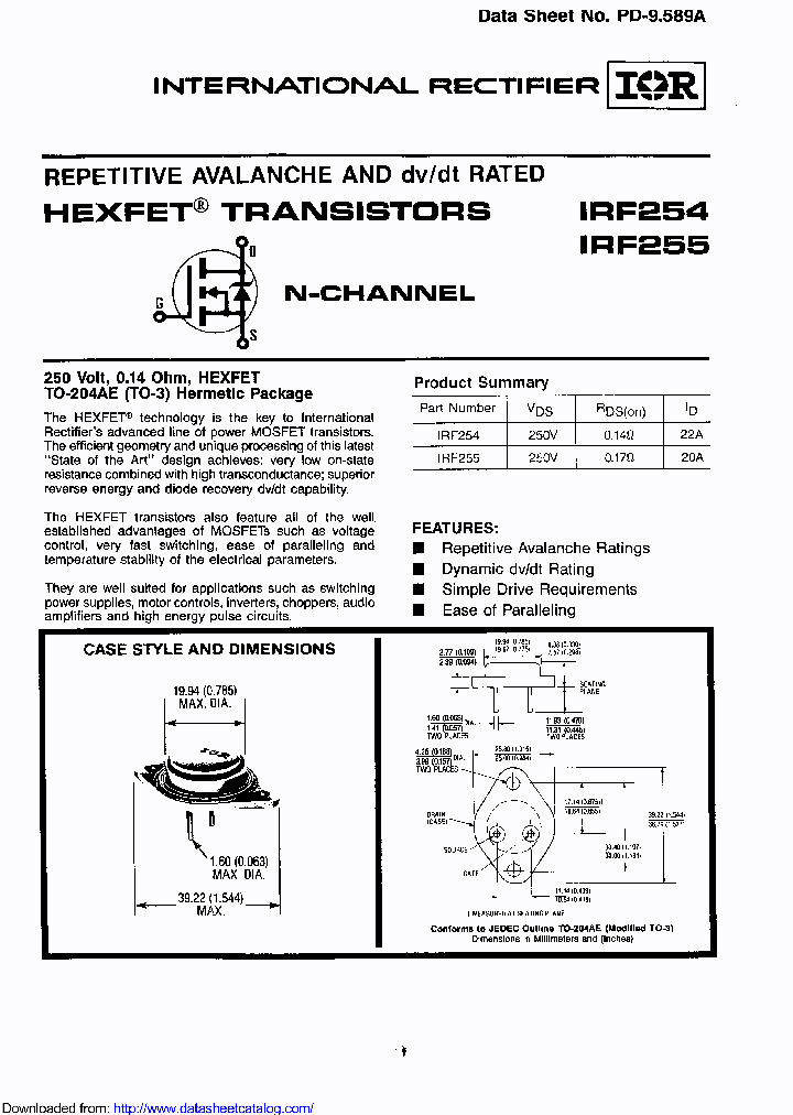 IRF254_8970497.PDF Datasheet