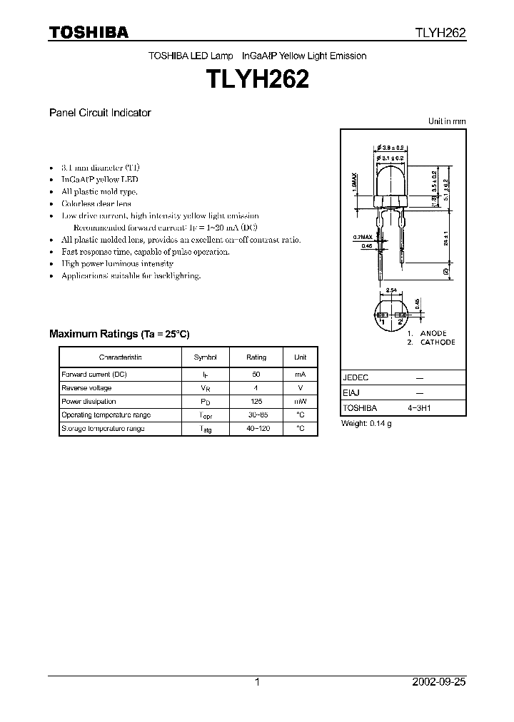 TLYH262_8970919.PDF Datasheet